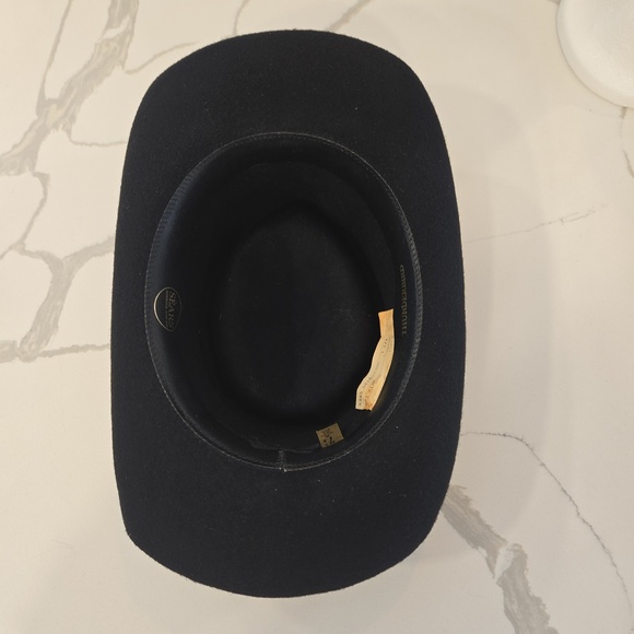 VTG Sears & Roebuck 100% Wool Felt Gambler Cowboy Boho Festival Hat